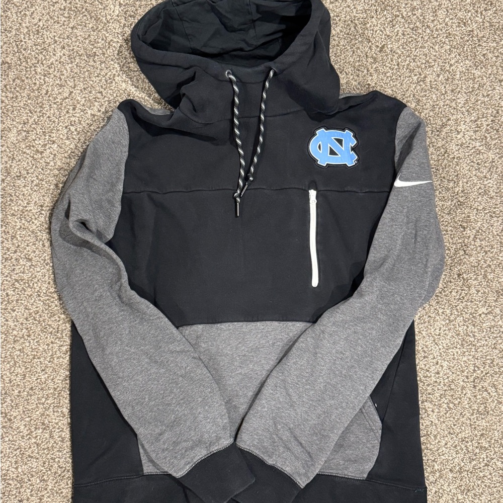 Nike Black and Gray Hoodie UNC Hoodie